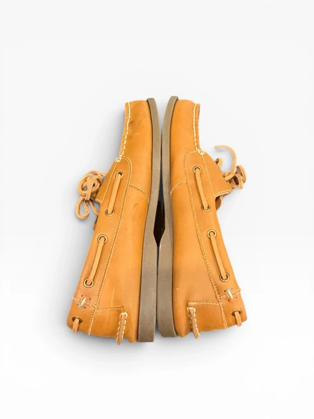 Tommy Hilfiger Bowman Tan Leather Boat Shoes Moccasins‎ Men’s Size 10.5